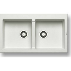 Pyramis Νεροχύτης Pyragranite Athlos 2B 86x50 Snow (070071211) Pyramis Νεροχύτης Pyragranite Athlos 2B 86x50 Snow (070071211)